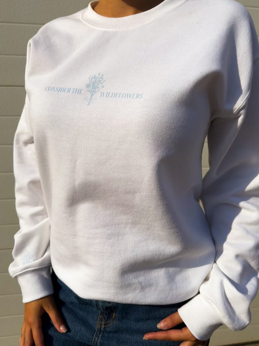 Consider the Wildflowers - Matthew 6:30 Crewneck